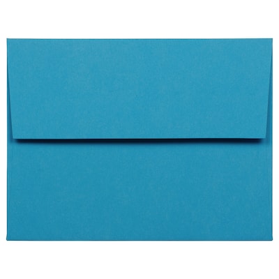 JAM Paper A2 Invitation Envelopes, 4 3/8 x 5 3/4, Blue, 100/Pack (WDBH600D)