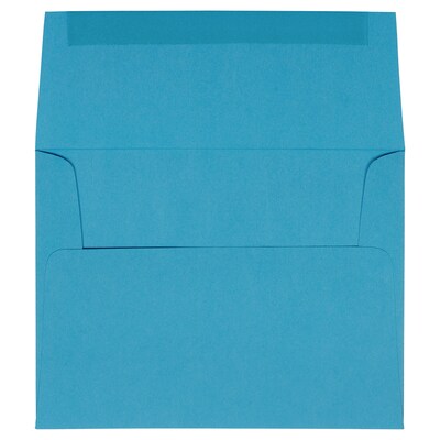 JAM Paper A2 Invitation Envelopes, 4 3/8" x 5 3/4", Blue, 100/Pack (WDBH600D)