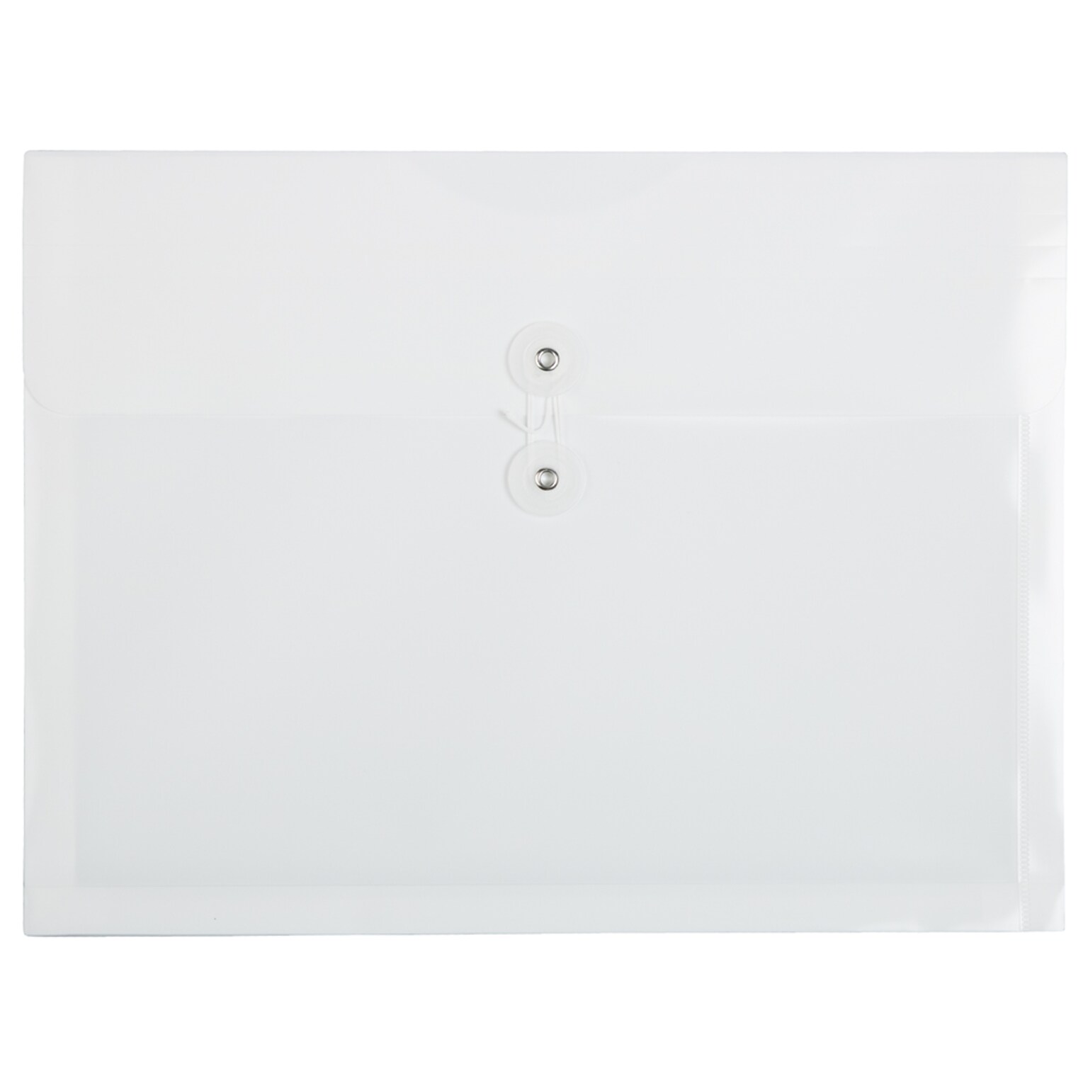 JAM Paper Envelopes with Button & String Tie Closure, 9 3/4 x 13, White, 12/Pack (218B1WH)