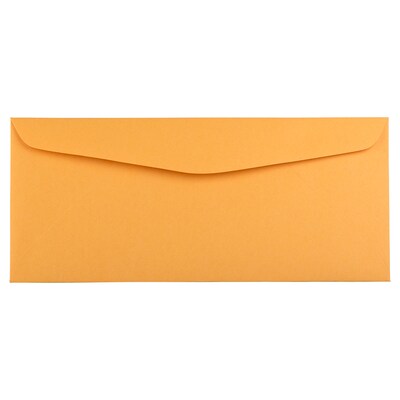 JAM Paper #14 Manila Envelopes, 5 x 11 1/2, Brown Kraft, 100/Pack (1633182A)