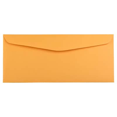 JAM Paper #14 Manila Envelopes, 5 x 11 1/2, Brown Kraft, 100/Pack (1633182A)