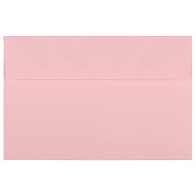 JAM Paper A9 Invitation Envelopes with Peel & Seal Closure, 5 3/4 x 8 3/4, Light Pink, 100/Pack (2
