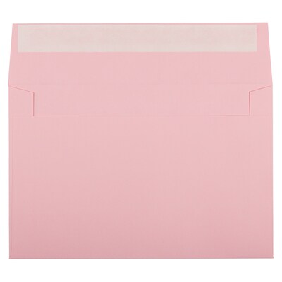 JAM Paper A9 Invitation Envelopes with Peel & Seal Closure, 5 3/4 x 8 3/4, Light Pink, 100/Pack (2