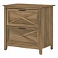 Bush Furniture Key West 2-Drawer Lateral File Cabinet, Letter/Legal, Reclaimed Pine, 30" (KWF130RCP-03)