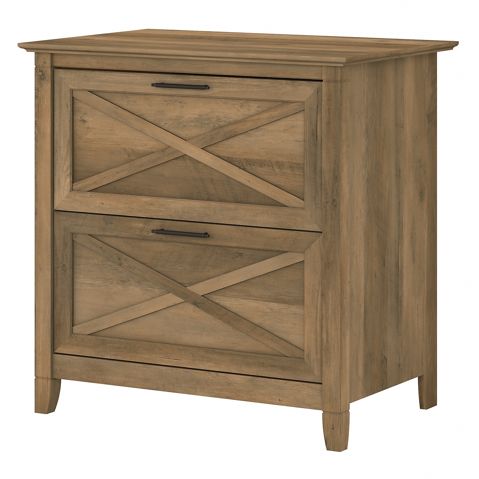 Bush Furniture Key West 2-Drawer Lateral File Cabinet, Letter/Legal, Reclaimed Pine, 30 (KWF130RCP-03)