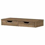 Bush Furniture Universal 2-Compartment Stackable Laminated Wood Storage, Reclaimed Pine (KWS127RCP-0