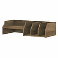 Bush Furniture Key West 5-Compartment Laminated Wood Storage, Reclaimed Pine (KWS227RCP-Z)