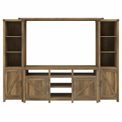 kathy ireland® Home by Bush Furniture Cottage Grove Console TV Stand, Screens up to 70", Reclaimed Pine (CGR023RCP)
