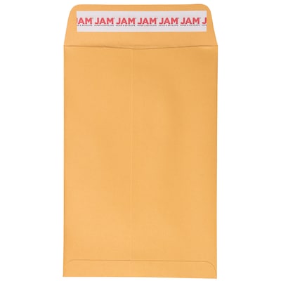 JAM Paper Open End Catalog Envelopes with Peel & Seal Closure, 6 x 9, Brown Kraft Manila, 50/Pack