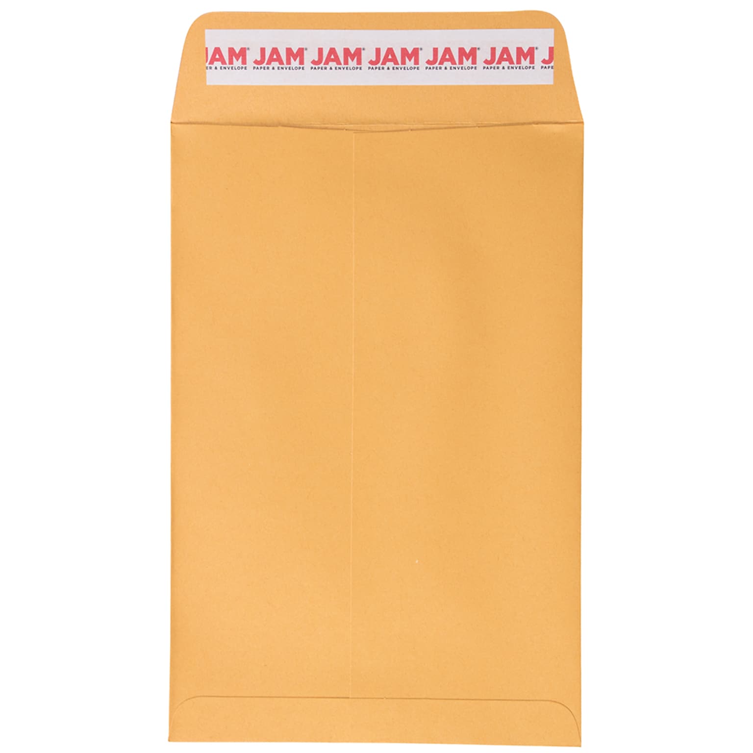 JAM Paper Open End Catalog Envelopes with Peel & Seal Closure, 6 x 9, Brown Kraft Manila, 50/Pack (13034199I)