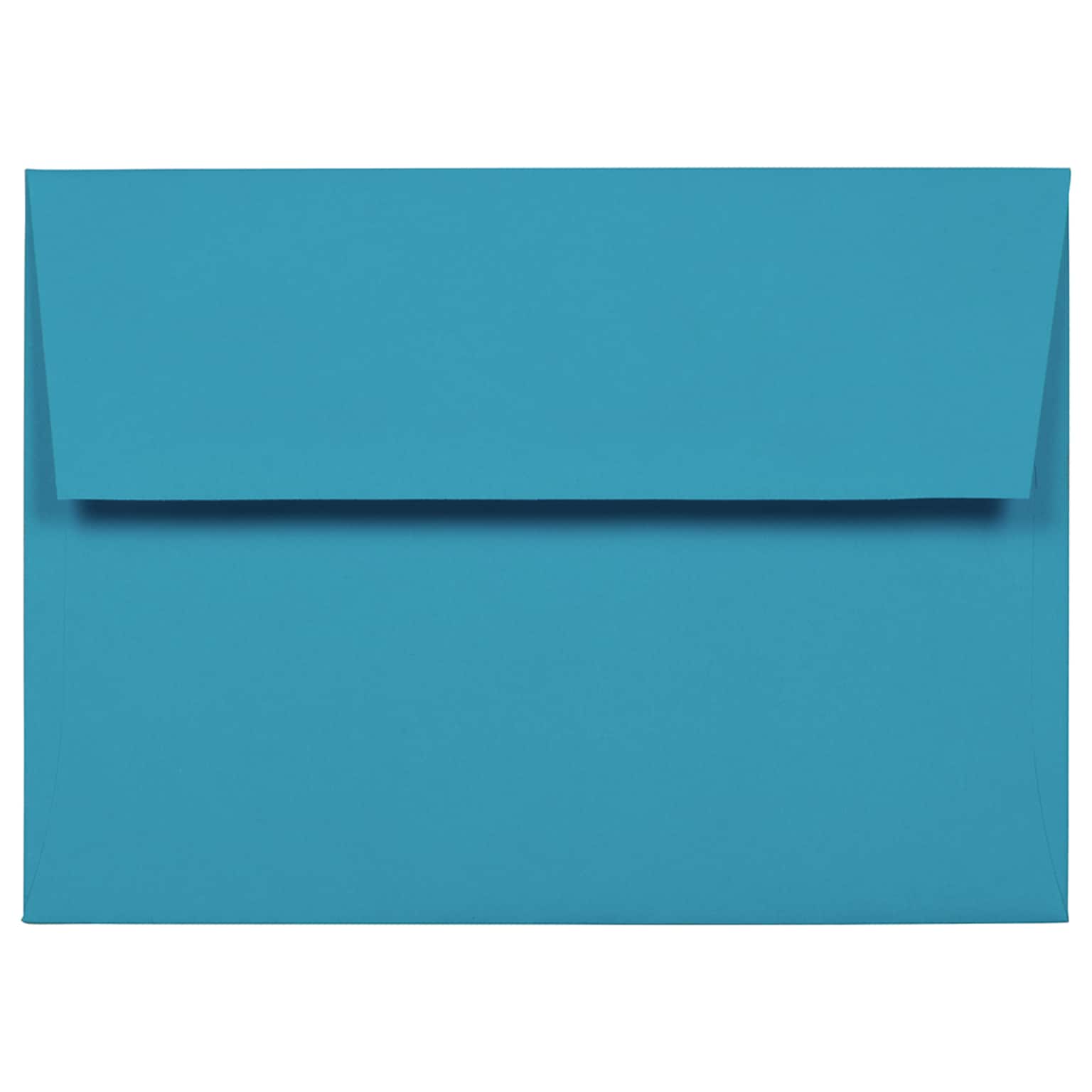 JAM Paper A7 Invitation Envelopes, 5 1/4 x 7 1/4, Blue Recycled, 100/Pack (54093D)
