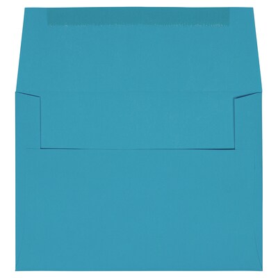 JAM Paper A7 Invitation Envelopes, 5 1/4 x 7 1/4, Blue Recycled, 100/Pack (54093D)