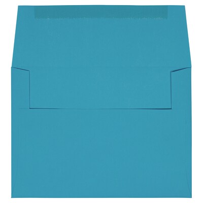 JAM Paper A7 Invitation Envelopes, 5 1/4" x 7 1/4", Blue Recycled, 100/Pack (54093D)