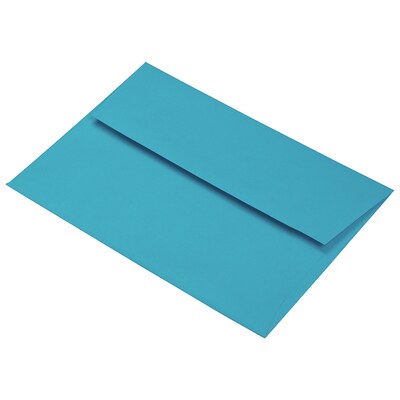 JAM Paper A7 Invitation Envelopes, 5 1/4" x 7 1/4", Blue Recycled, 100/Pack (54093D)