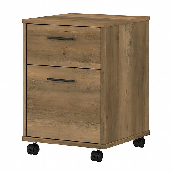 Bush Furniture Key West 2-Drawer Mobile File Cabinet, Letter/Legal, Reclaimed Pine, 15.51 (KWF116RCP-03)