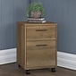 Bush Furniture Key West 2-Drawer Mobile Lateral File Cabinet, Letter/Legal Size, Reclaimed Pine (KWF116RCP-03)