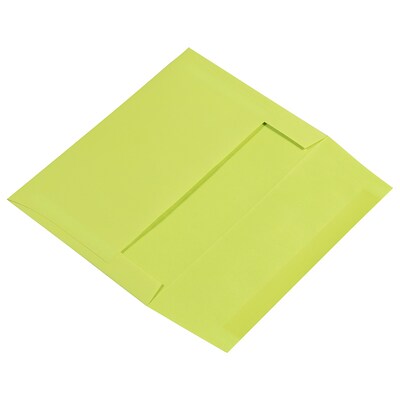 JAM Paper A7 Invitation Envelopes, 5 1/4" x 7 1/4", Ultra Lime Green, 100/Pack (96151D)