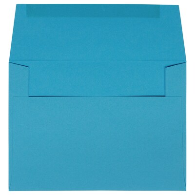 JAM Paper A6 Invitation Envelopes, 4 3/4 x 6 1/2, Blue Recycled, 100/Pack (94523D)