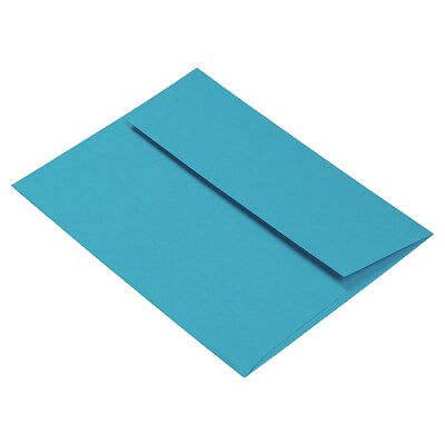 JAM Paper A6 Invitation Envelopes, 4 3/4" x 6 1/2", Blue Recycled, 100/Pack (94523D)