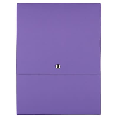 JAM PAPER Vertical Snap Closure Portfolio, 12 1/8 x 9 x 1/2, Red Kraft (90335343)