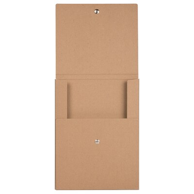 JAM PAPER Vertical Snap Closure Portfolio, 12 1/8" x 9" x 1/2", Brown Kraft (90334954)