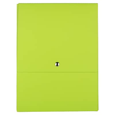 JAM PAPER Vertical Snap Closure Portfolio, 12 1/8 x 9 x 1/2, Orange Kraft (90335341)