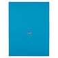 JAM PAPER Vertical Snap Closure Portfolio, 12 1/8" x 9" x 1/2", Blue Kraft (90335339)