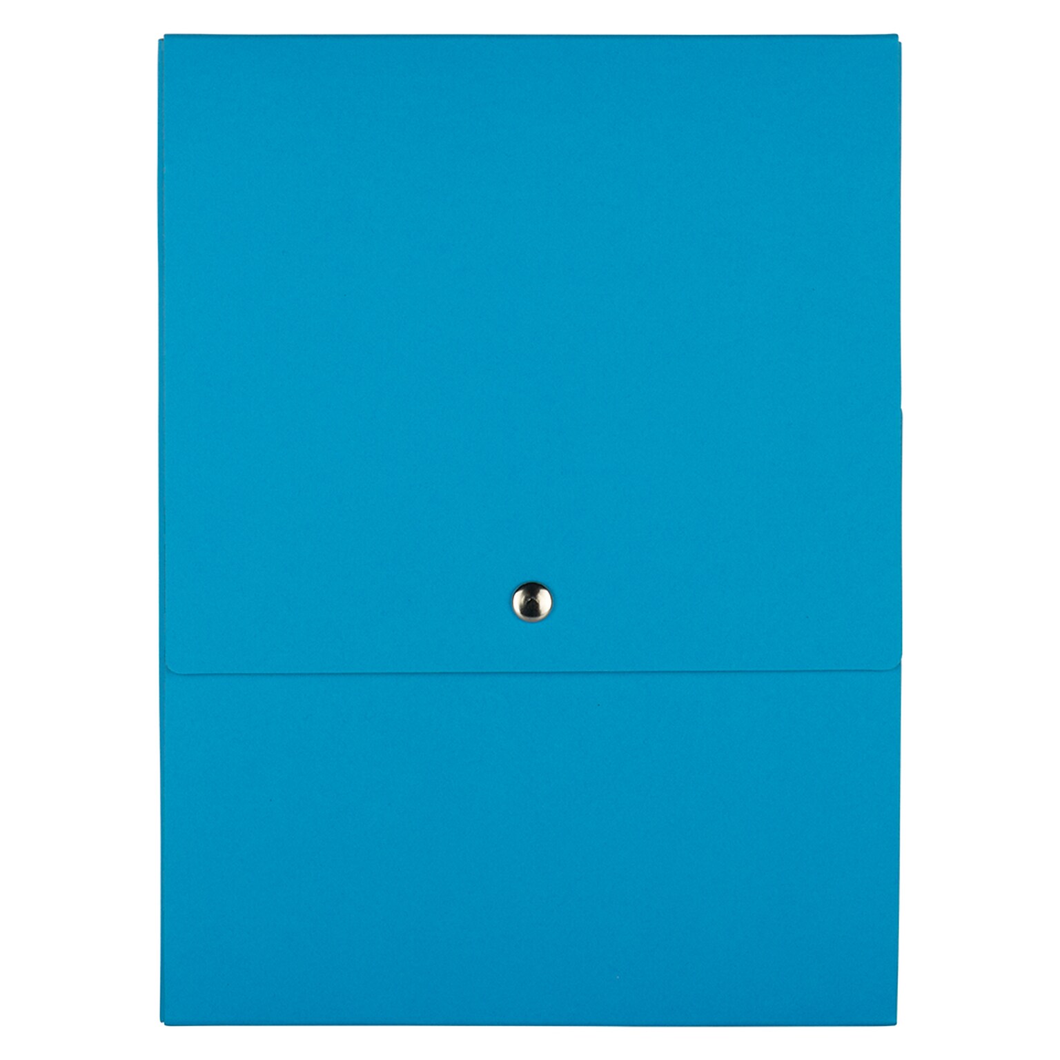 JAM PAPER Vertical Snap Closure Portfolio, 12 1/8 x 9 x 1/2, Blue Kraft (90335339)