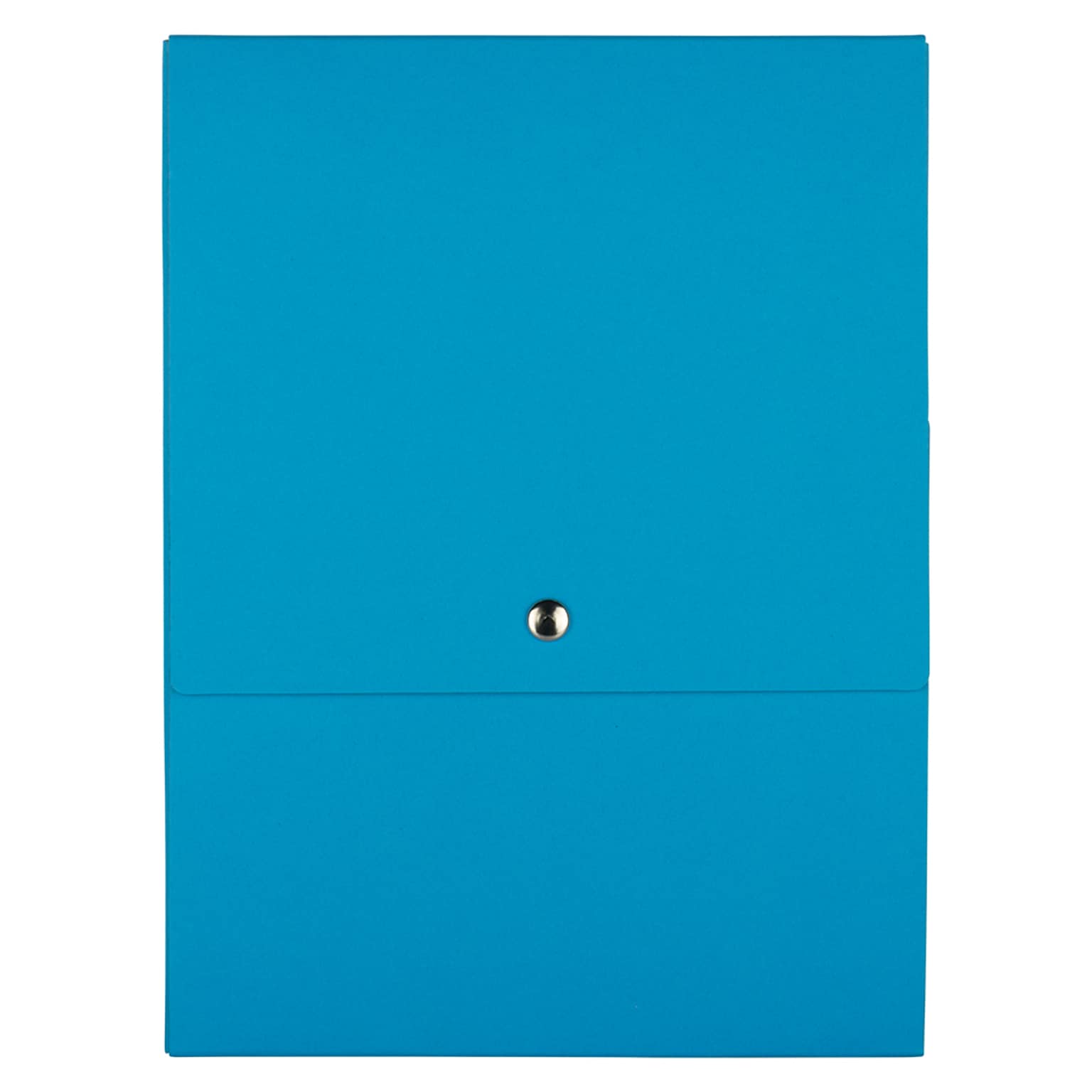 JAM PAPER Vertical Snap Closure Portfolio, 12 1/8 x 9 x 1/2, Blue Kraft (90335339)