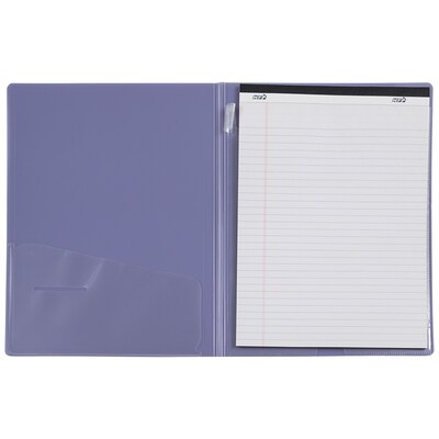 JAM PAPER Plastic Pad Holder Padfolio, Purple (401039013)