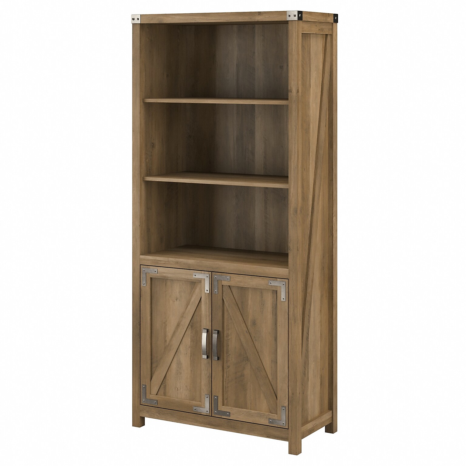 kathy ireland® Home by Bush Furniture Cottage Grove 5-Shelf 72H Bookcase, Reclaimed Pine (CGB132RCP-03)