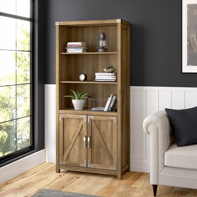 kathy ireland® Home by Bush Furniture Cottage Grove 5-Shelf 72H Bookcase, Reclaimed Pine (CGB132RCP