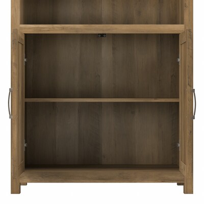 kathy ireland® Home by Bush Furniture Cottage Grove 5-Shelf 72"H Bookcase, Reclaimed Pine (CGB132RCP-03)