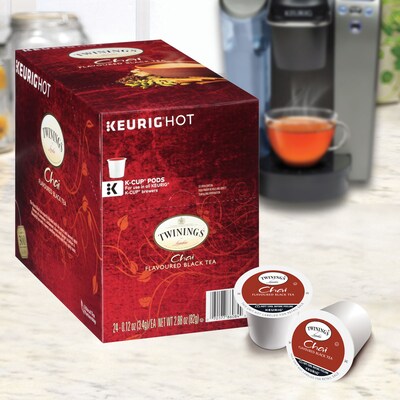 Twinings of London Chai Tea, Keurig® K-Cup® Pods, 24/Box (TNA09954)