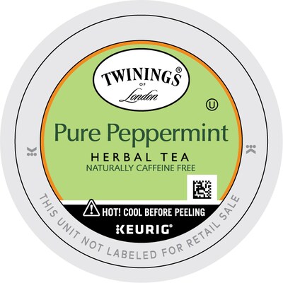 Twinings of London  Pure Peppermint Herbal Tea, Keurig® K-Cup® Pods, 24/Box (TNA85813)