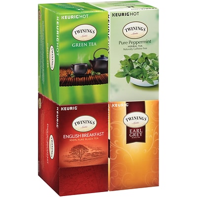 Twinings of London Variety Pack Tea, Keurig® K-Cup® Pods, 24 K-Cup® Pods/Box, 4 Boxes/Case (F15486)