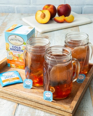 Twinings Cold Brewed Peach Tea Bags, 20/Box (F10055)