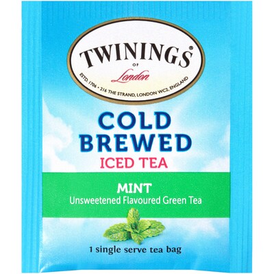 Twinings Cold Brewed Mint Tea Bags, 20/Box (F07413)