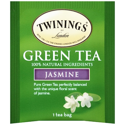 Twinings Green with Jasmine Tea Bags, 25/Box (TNA51800)