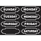 Ashley Productions Die-Cut Chalkboard Days of the Week Magnets, 8/Pack, 6 Packs (ASH19002-6)