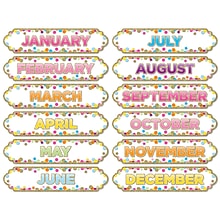 Ashley Productions Magnetic Die-Cut Timesavers & Labels, Confetti Months of the Year, 6 Packs (ASH19