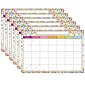 Ashley Productions Smart Poly Chart, Confetti Calendar, Pack of 6 (ASH91041-6)