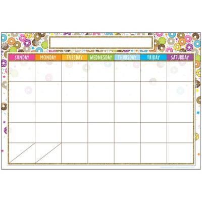 Ashley Productions Smart Poly Chart, DonutFetti Calendar, Pack of 6 (ASH91063-6)