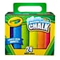 Crayola Washable Sidewalk Chalk, 24 Per Box, 4 Boxes (BIN512024-4)