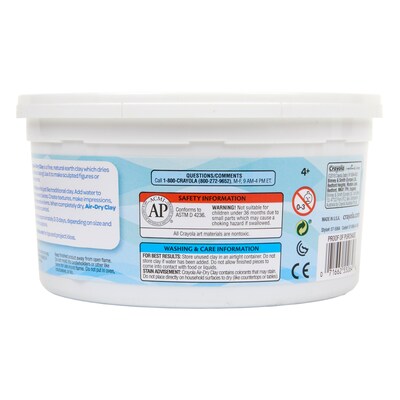 Crayola Air-Dry Clay, White, 5 Lb Per Pack, 2 Packs