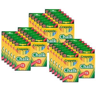 Crayola 12 Anti Dust Assorted Chalk