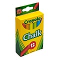 Crayola Chalk, Assorted Colors, 12/Box, 36 Boxes (BIN816-36)