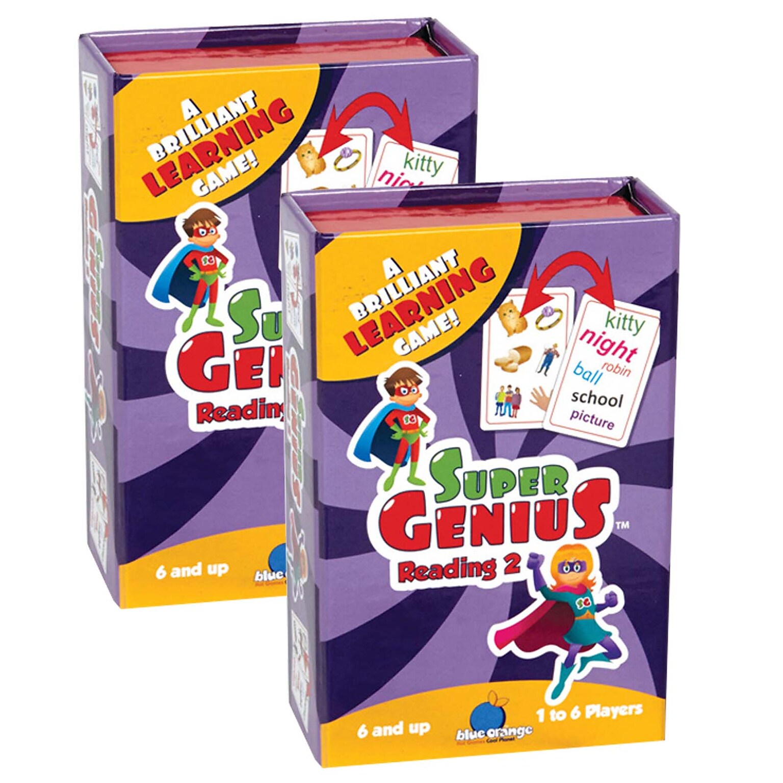 Blue Orange Games Super Genius Reading 2 Game, 2/Bundle (BOG01304-2)