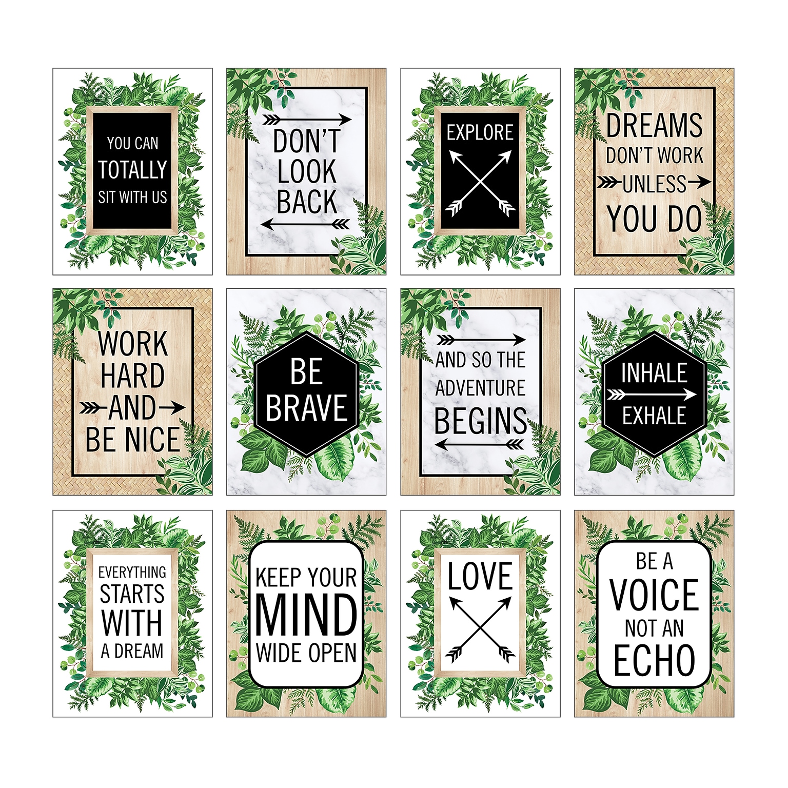 Schoolgirl Style Simply Boho, 8.5 x 11, Mini Posters, Set of 12 (CD-106026)