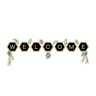 Schoolgirl Style™ Simply Boho Welcome Bulletin Board Set (CD-110504)